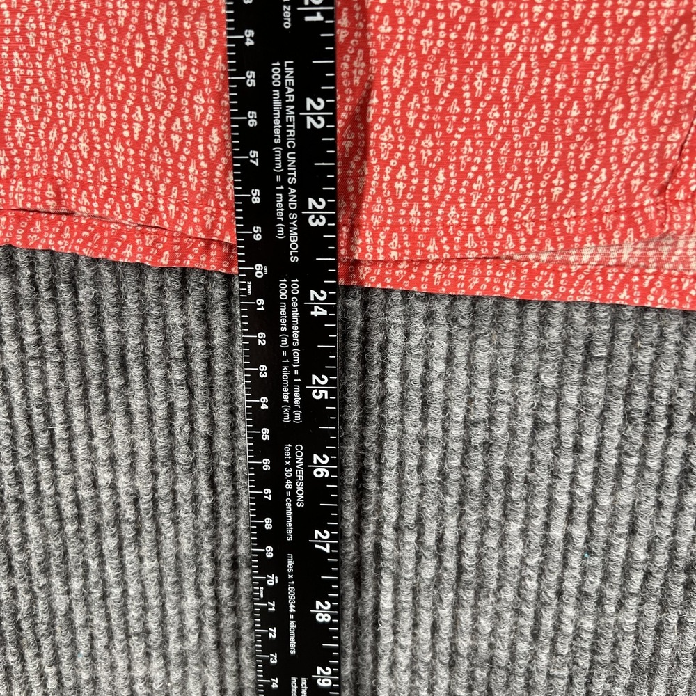 Toad&Co Shirt Womens Medium Red Button Front Lace Trim Long‎ Sleeve Blouse - Picture 9 of 13